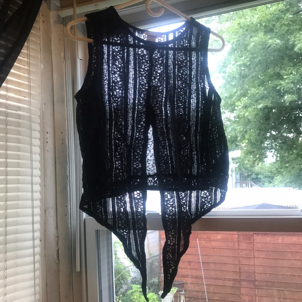 H&M sheer lace top